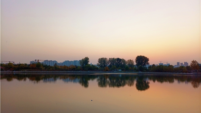 蘆花白，秋水寒